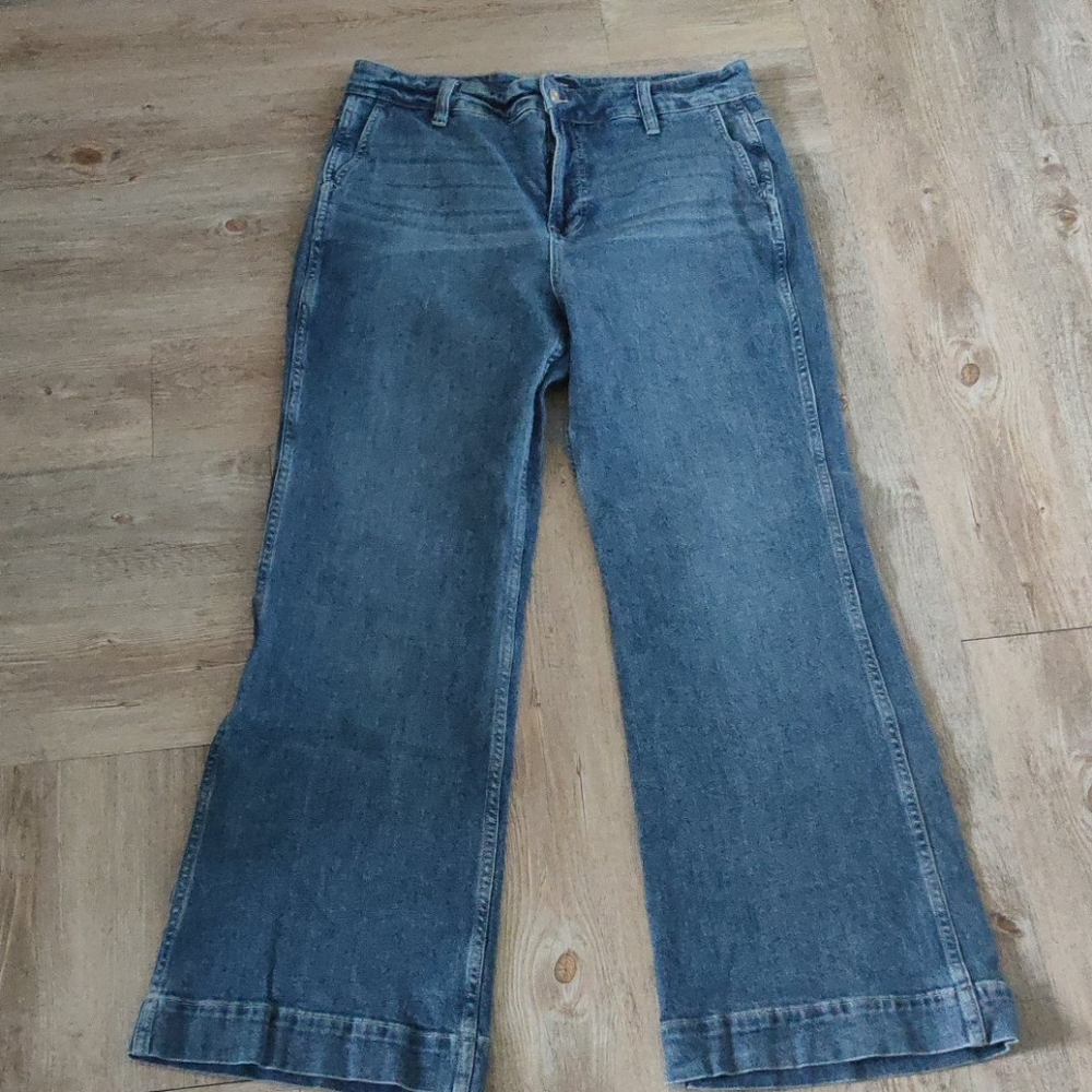 J Crew size 12 wide leg jean